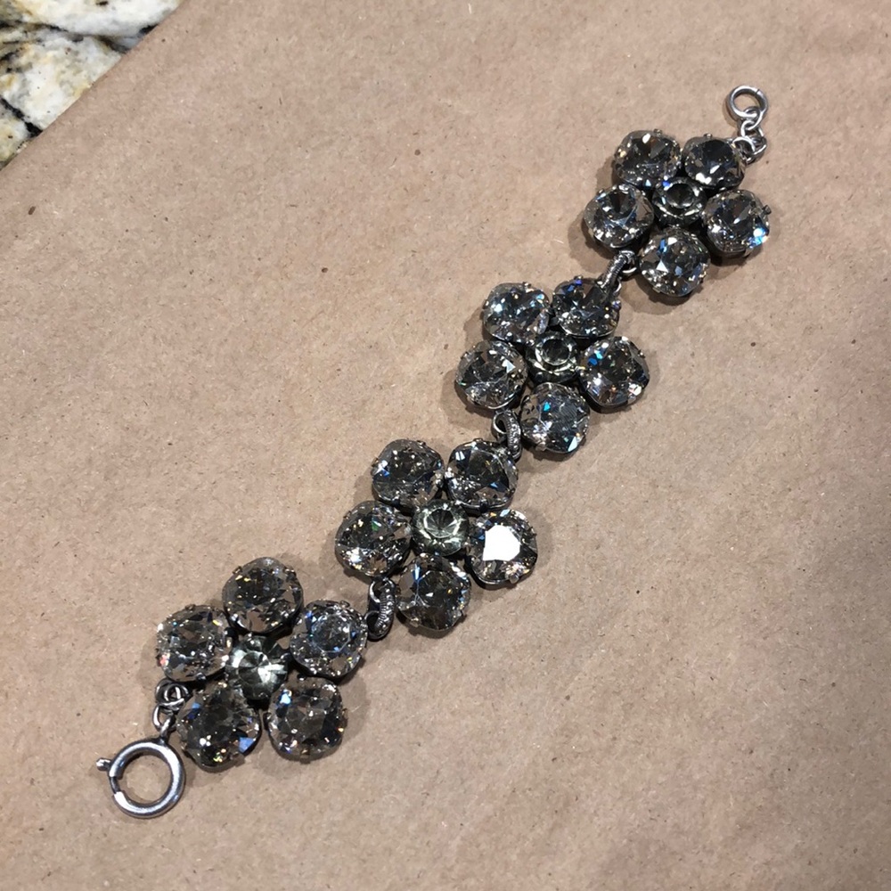 Catherine Popesco Flower Crystal Bracelet